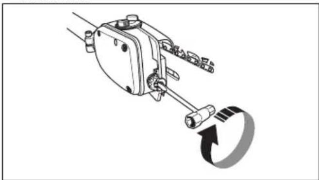 HUSQVARNA 525P5S - Hoogte van de dieptesteller aanpassen - 4