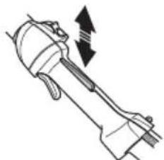 HUSQVARNA 525P5S - Preverjanje delovanja zaklepa ročice plina - 3