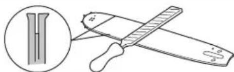 HUSQVARNA 525P5S - So prüfen Sie die Führungsschiene - 2