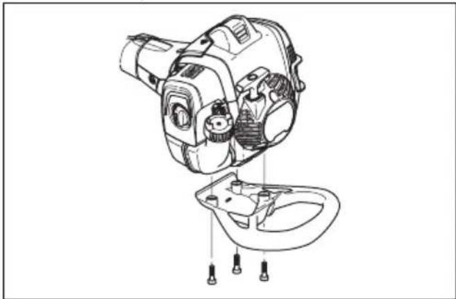 HUSQVARNA 525P5S - To assemble the impact guard - 1