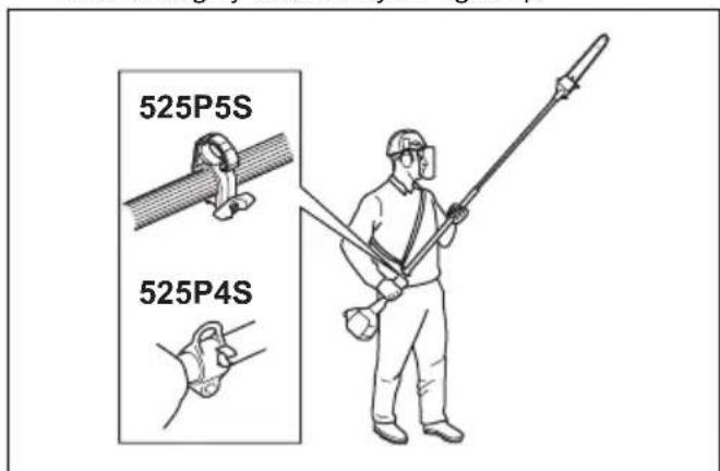 HUSQVARNA 525P5S - To adjust the harness - 1