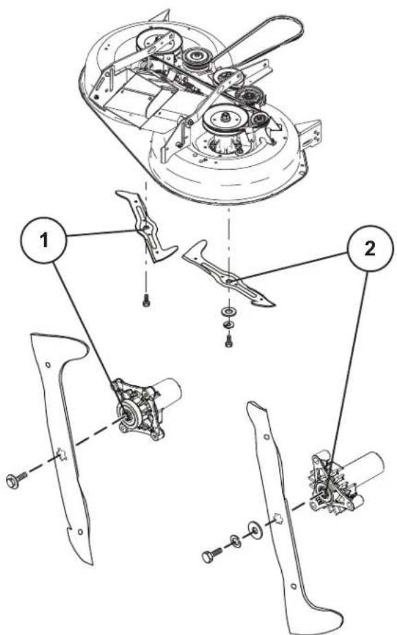 HUSQVARNA TC 138M - Lame avec Étoile des Six Branches - 1