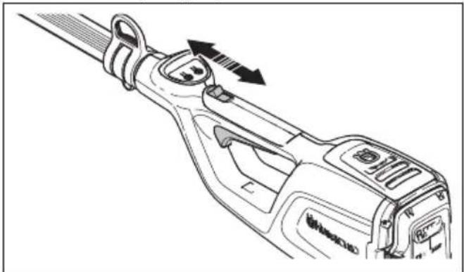 HUSQVARNA K 770 - Kontrollera gasreglagespärren - 3