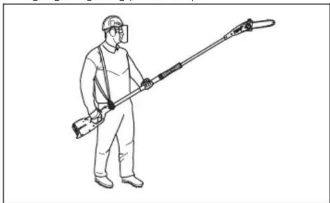 HUSQVARNA K 770 - Cách điều chỉnh dây đeo - 1