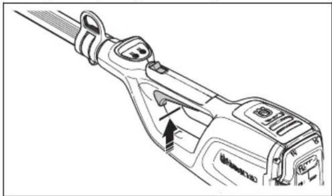 HUSQVARNA K 770 - Проверка стопора переключателя - 2