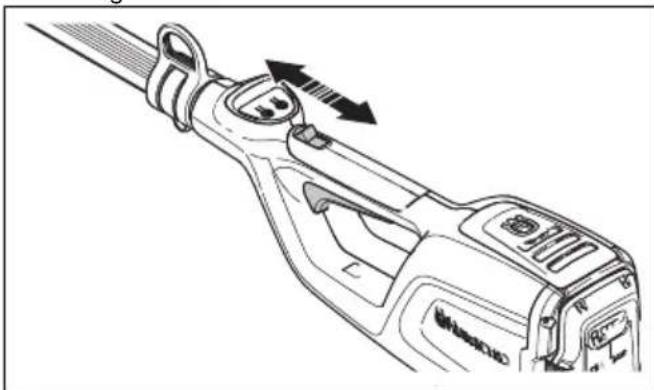 HUSQVARNA K 770 - Piedziņas mēlītes blokētāja pārbaude - 3