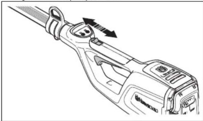 HUSQVARNA K 770 - Verificar o bloqueio do interrutor de alimentação - 3
