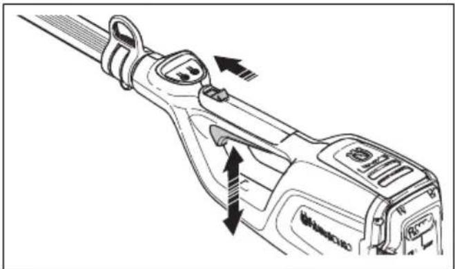 HUSQVARNA K 770 - Güç tetiği kilidini kontrol etme - 4