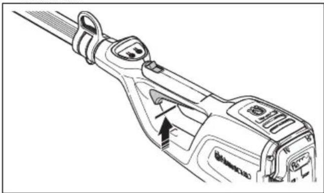 HUSQVARNA K 770 - Toitelüliti lukustuse kontrollimine - 2