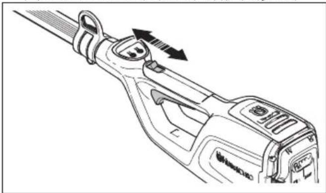 HUSQVARNA K 770 - 'Ελεγχος της ασφάλειας της σκανδάλης γκαζιού - 3