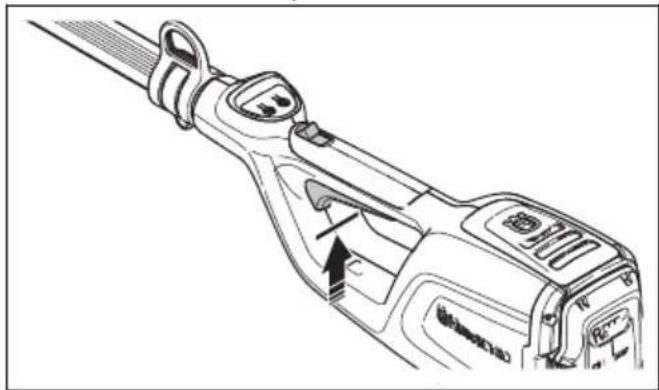 HUSQVARNA K 770 - To do a check of the power trigger lockout - 2