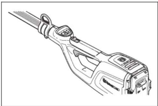HUSQVARNA K 770 - Controllo del fermo della leva di comando - 1