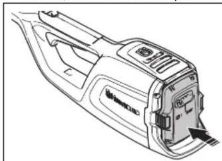 HUSQVARNA K 770 - Instalace baterie do výrobku - 2