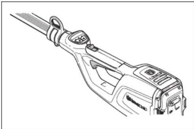 HUSQVARNA K 770 - Verificar o bloqueio do interrutor de alimentação - 1