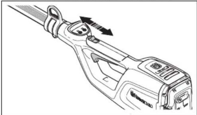 HUSQVARNA K 770 - 检查开关扳机锁 - 3