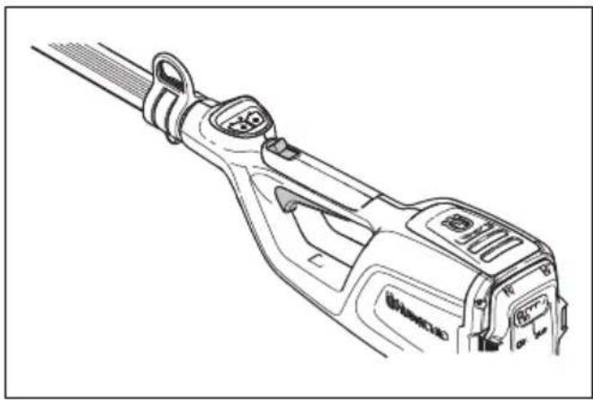 HUSQVARNA K 770 - 'Ελεγχος της ασφάλειας της σκανδάλης γκαζιού - 1