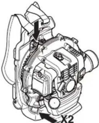 HUSQVARNA 530BT - Sistemul de amortizare a vibrafliilor - 2