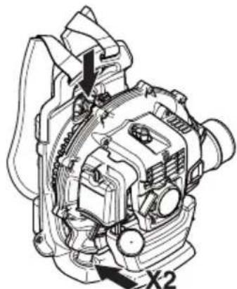 HUSQVARNA 530BT - Systém na tlmenie vibracié - 3