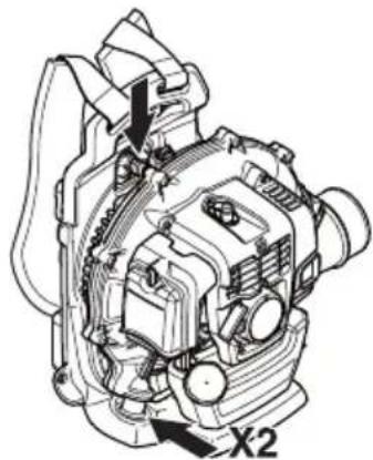 HUSQVARNA 530BT - Vibrationsdæmpningssystem - 3