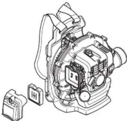 HUSQVARNA 530BT - Cisteni vzduchového filtru - 1