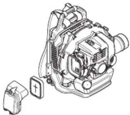 HUSQVARNA 530BT - Curaelirea filtrului de aer - 2