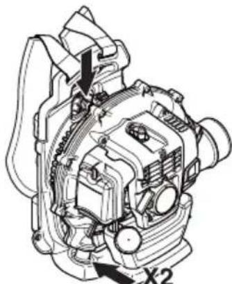 HUSQVARNA 530BT - Sistema di smorzamento delle vibrazioni - 2