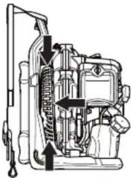 HUSQVARNA 530BT - Lufteinlassgitter - 1