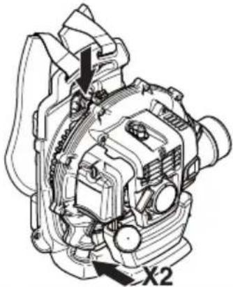 HUSQVARNA 530BT - Sistema di smorzamento delle vibrazioni - 1