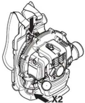 HUSQVARNA 530BT - Sistemul de amortizare a vibraflilor - 1