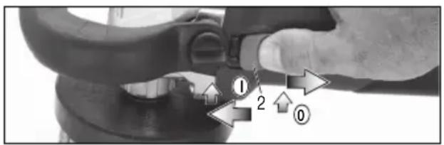 METABO PE 1525 - In-/uitschakelen - 1