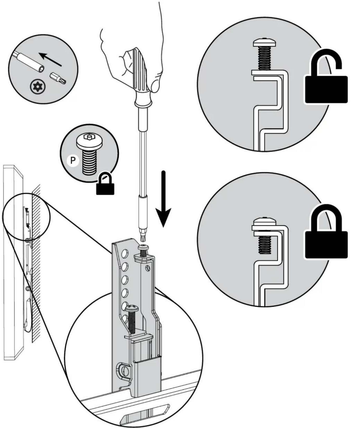 Kanto PF400 - 6a. Secure TV / Fixe le télé / Asegure el TV - 1