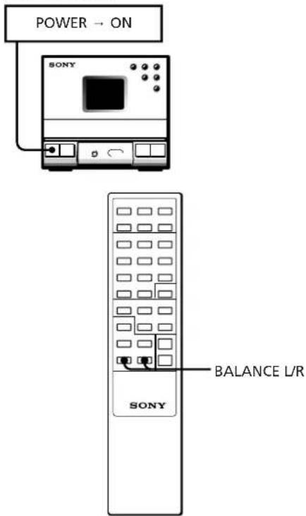 SONY TCTX1 - Adjusting the Balance of the Speakers - 1