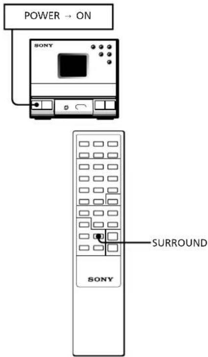 SONY TCTX1 - Listening with the Surround Feature - 1