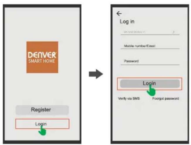DENVER IOB208 - 1. 1. 1. Kontoregristrering och inloggning - 2