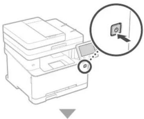 CANON iSENSYS MF631Cn - Makinaren lehenengo ezarpenen konfiguratzea - 1