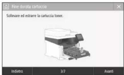 CANON iSENSYS MF631Cn - Sostituzione della cartuccia toner - 1