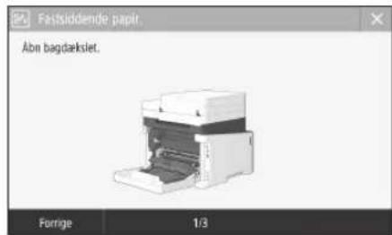CANON iSENSYS MF631Cn - Der er opstaet et papirstop - 1