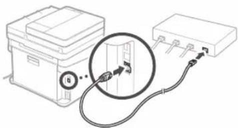 CANON iSENSYS MF631Cn - Sādan oprettes forbindelse via traditionelt lokalnetværk (kabelbaseret LAN) - 2