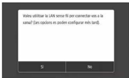 CANON iSENSYS MF631Cn - Específicar el métode de connexión - 1