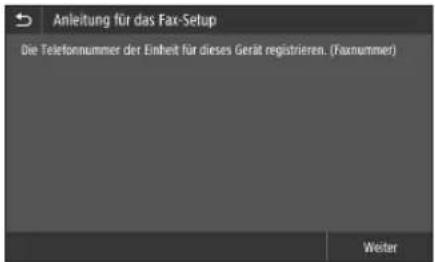 CANON iSENSYS MF631Cn - Konfigurieren der Faxinstallungen - 2