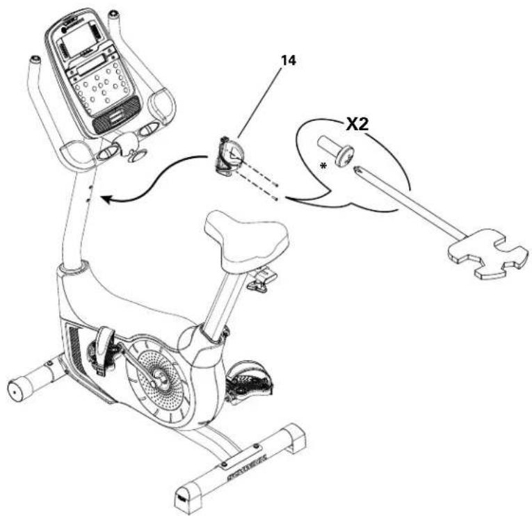 Schwinn 570u - Installez le porte-bouteille - 1