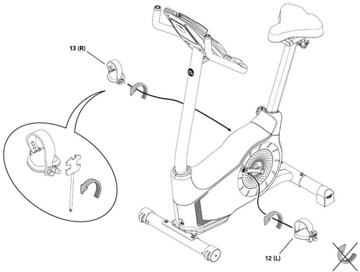 Schwinn 570u - Installez les pédales - 1
