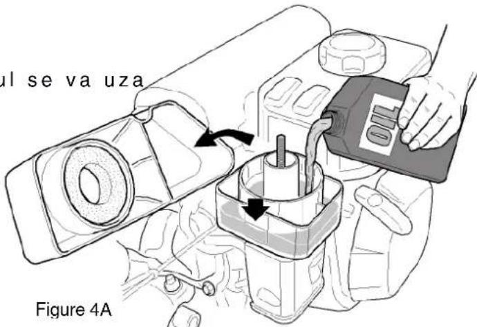 STIGA SRC 685 RG - Verificarea filtrului de aer in baia de ulei - 1