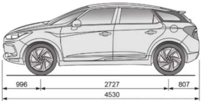 DS 5 (2015) - Masses et charges remorquables (en kg) Diesel - Versions N1 - 3