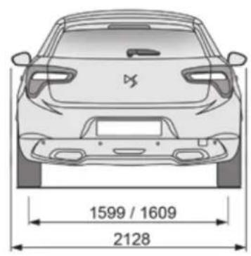 DS 5 (2015) - Masses et charges remorquables (en kg) Diesel - Versions N1 - 2
