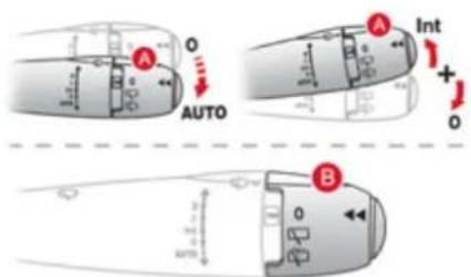 DS 3 (2013) - Commande A : essuie-vitre avant - 2