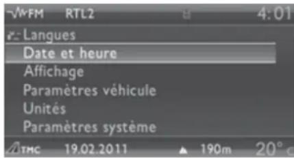 DS 3 (2013) - Menu «SETUP» - 1