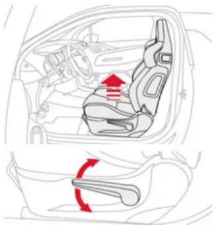 DS 3 (2013) - Réglage longitudinal - 1