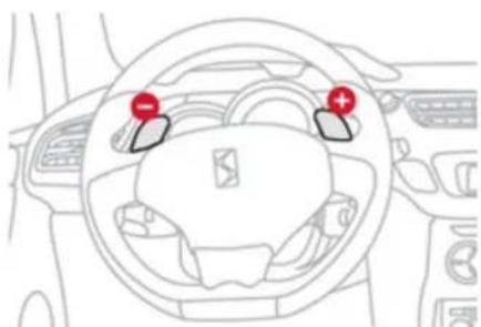 DS 3 (2013) - Commandes sous-volant - 1