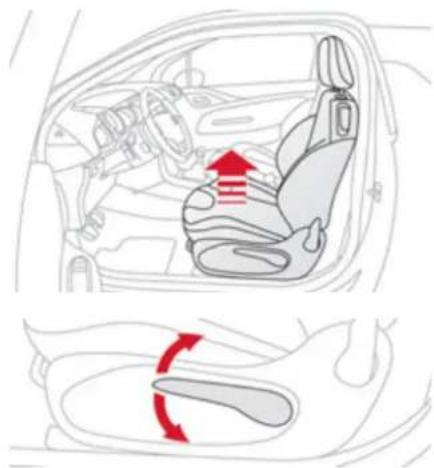 DS 3 (2013) - Rglage longitudinal - 1